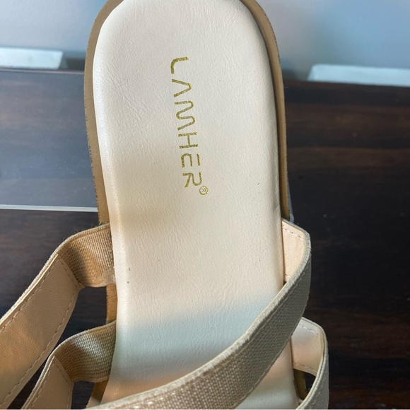 Women’s Lamher Strapped Tan Sandals Size 11 - Picture 4 of 4